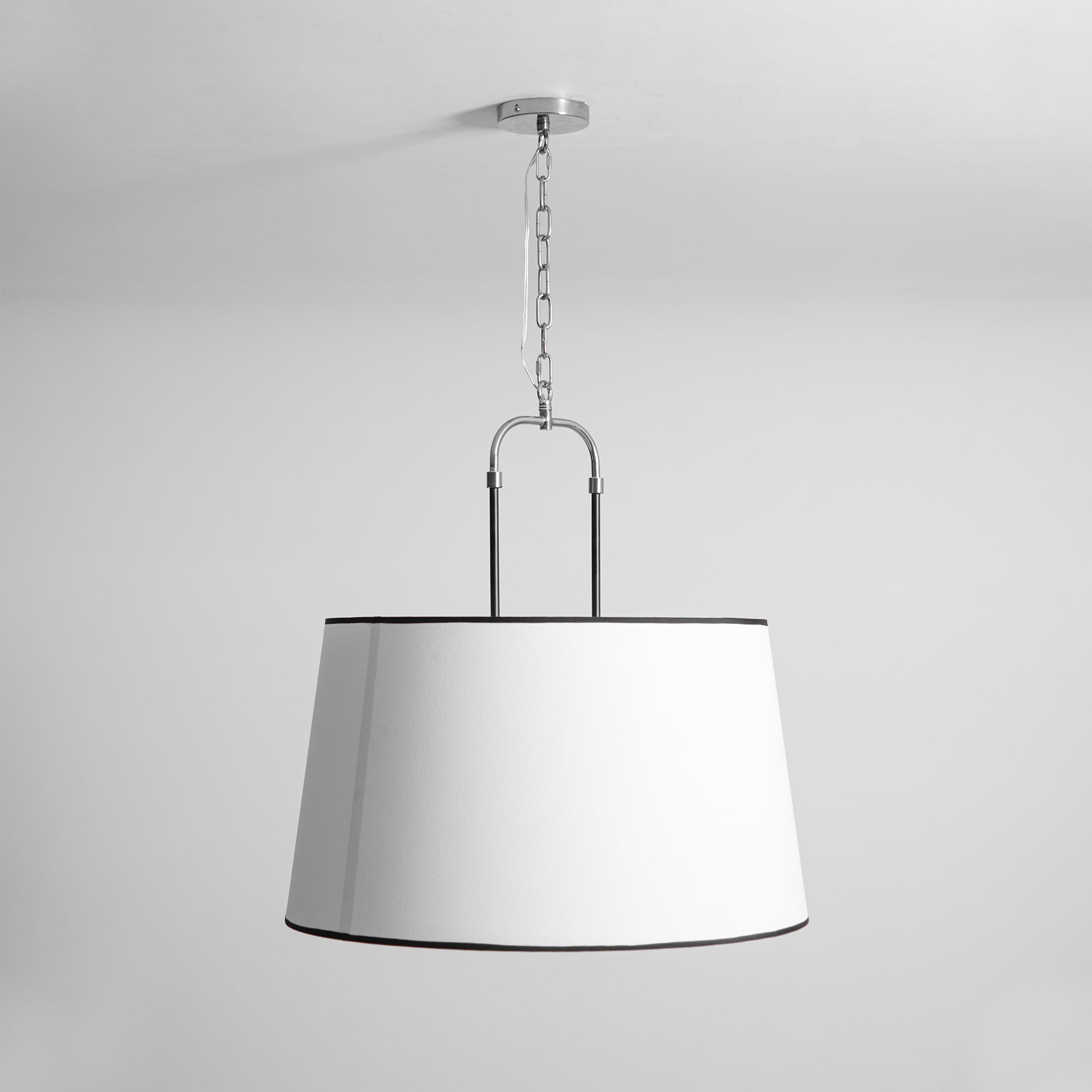 Aurzorora Vintage Industrial Brass Fabric Pendant Lamp