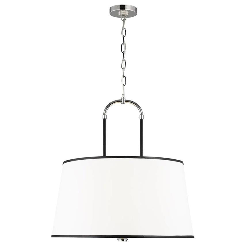 Aurzorora Vintage Industrial Brass Fabric Pendant Lamp