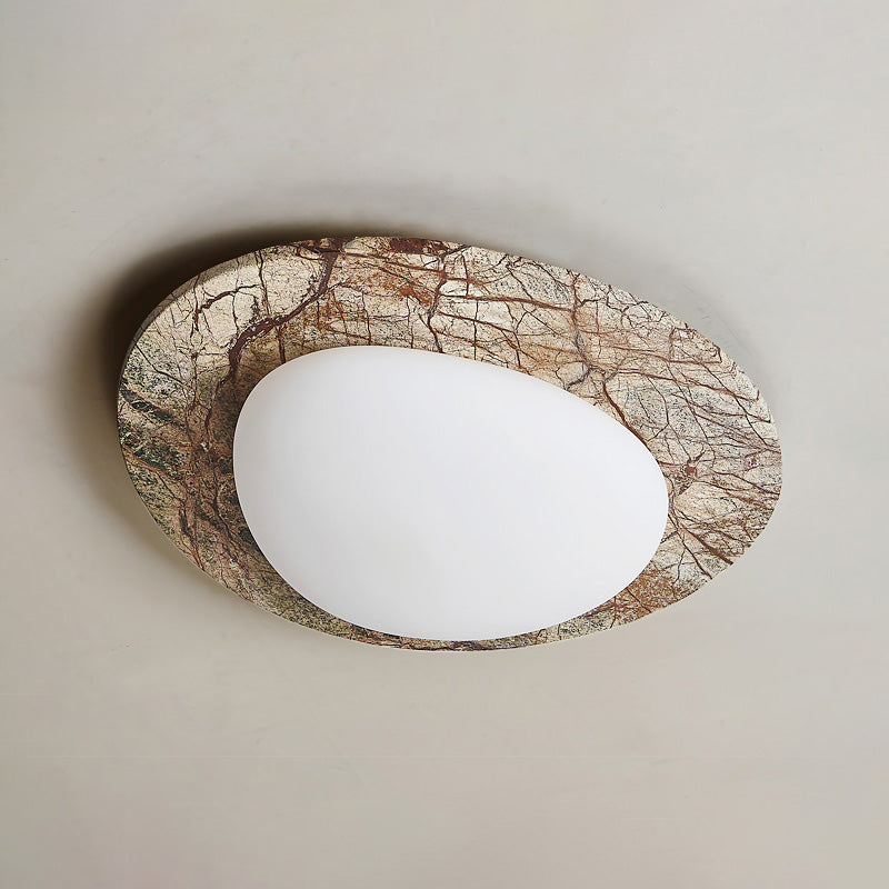 Cishaora Lampe Plafonnier Marbre Blanc Minimaliste Moderne