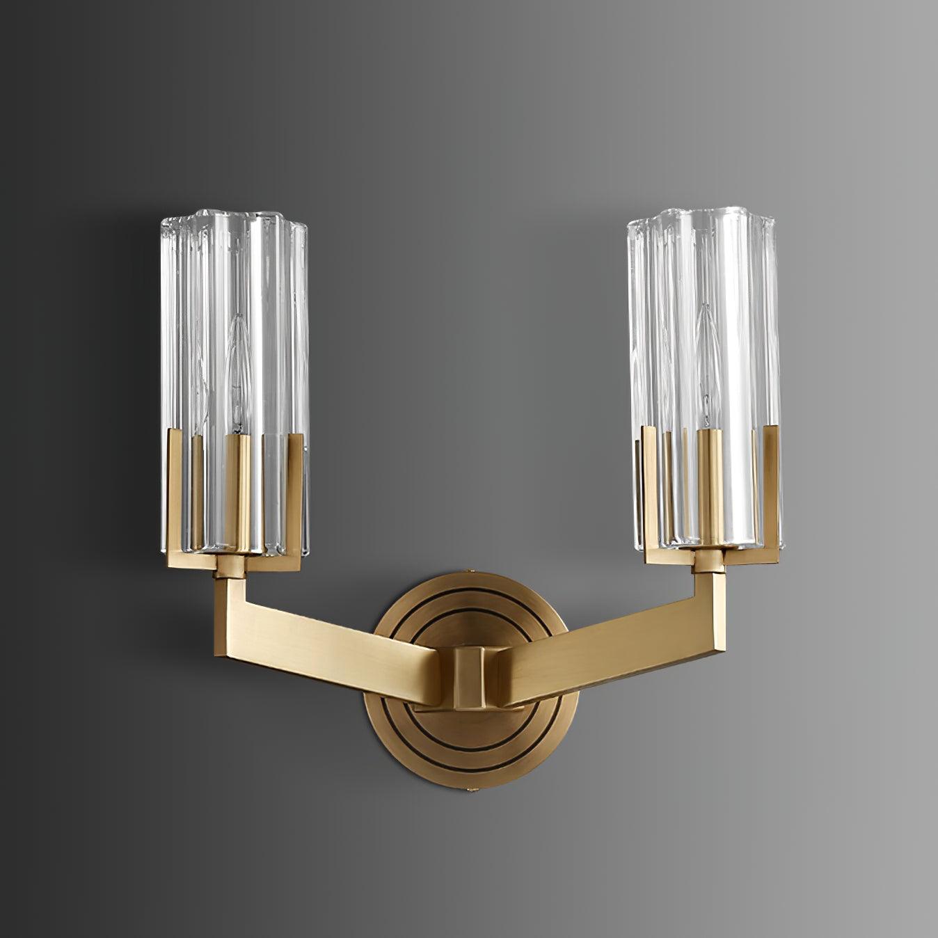 Aqua Lampe Murale en Laiton et Verre Haut de Gamme