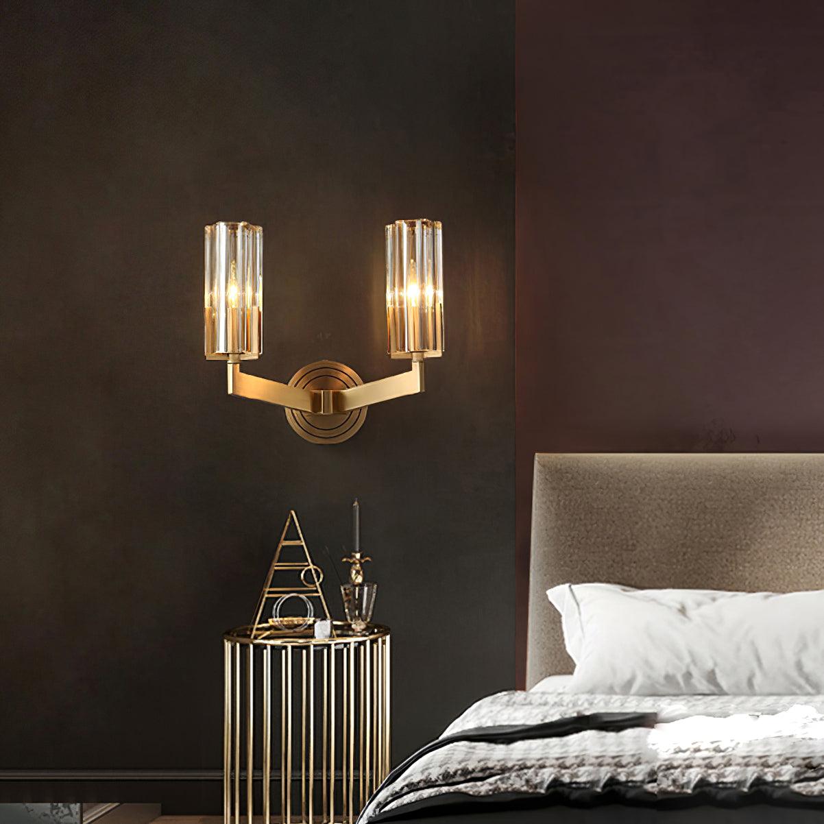 Aqua Lampe Murale en Laiton et Verre Haut de Gamme