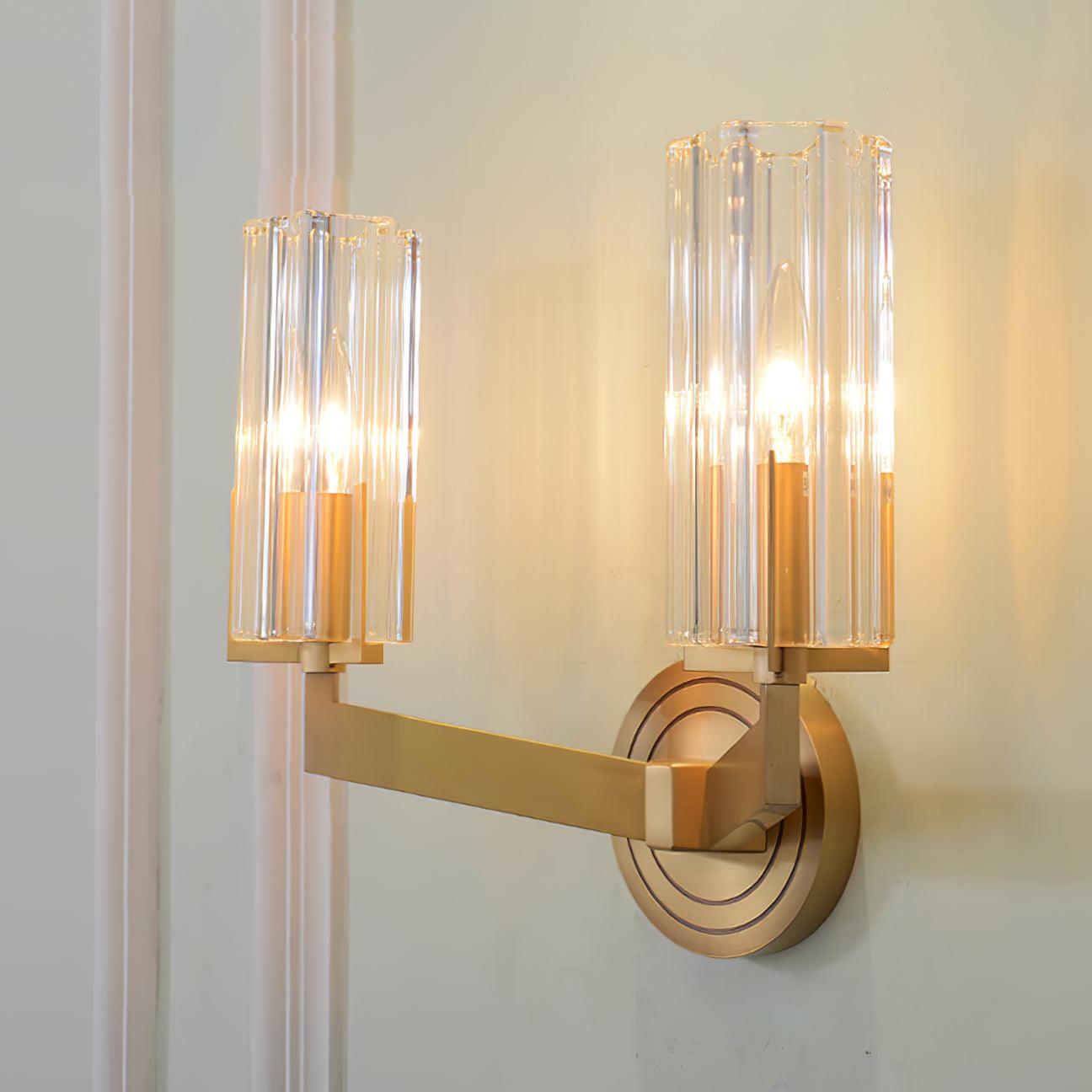 Aqua Lampe Murale en Laiton et Verre Haut de Gamme