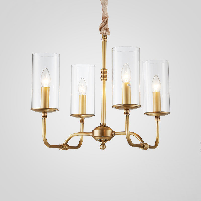 Araeos Lustre Cristal Laiton Luxe Postmoderne