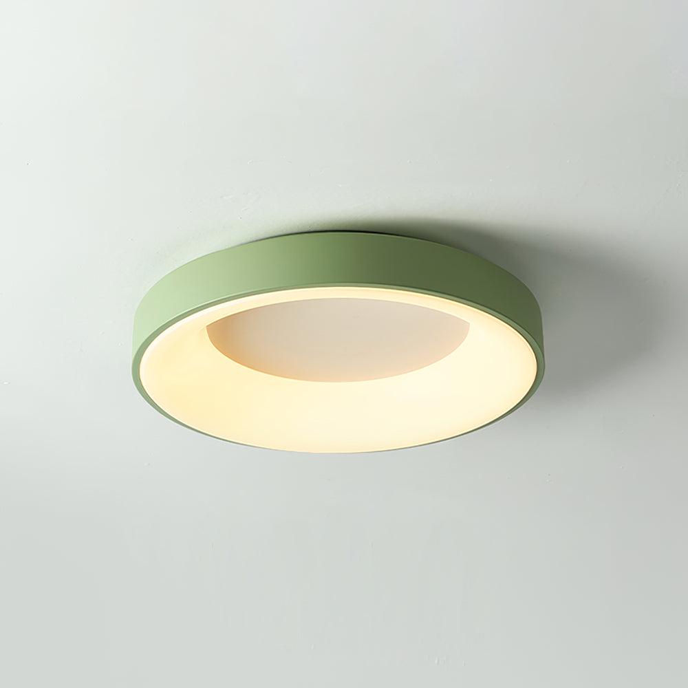 Solara Plafonnier en fer contemporain abat-jour vert