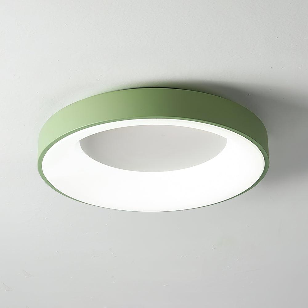 Solara Plafonnier en fer contemporain abat-jour vert