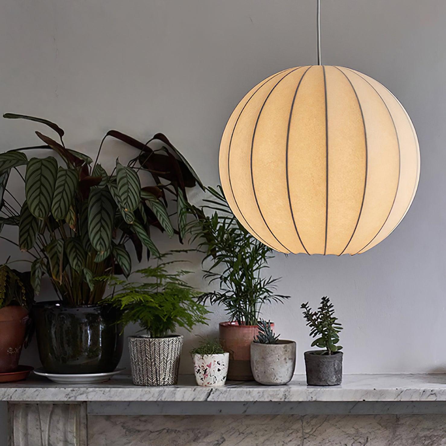 Solarce Soie Scandinave Pendentif Lampe