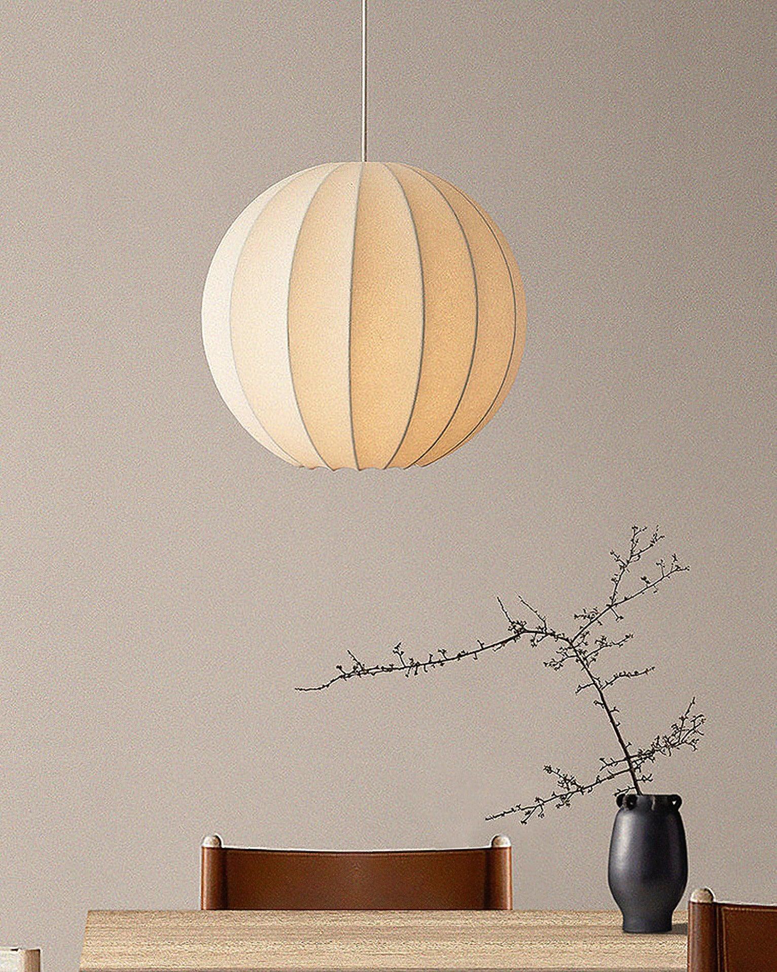 Solarce Soie Scandinave Pendentif Lampe