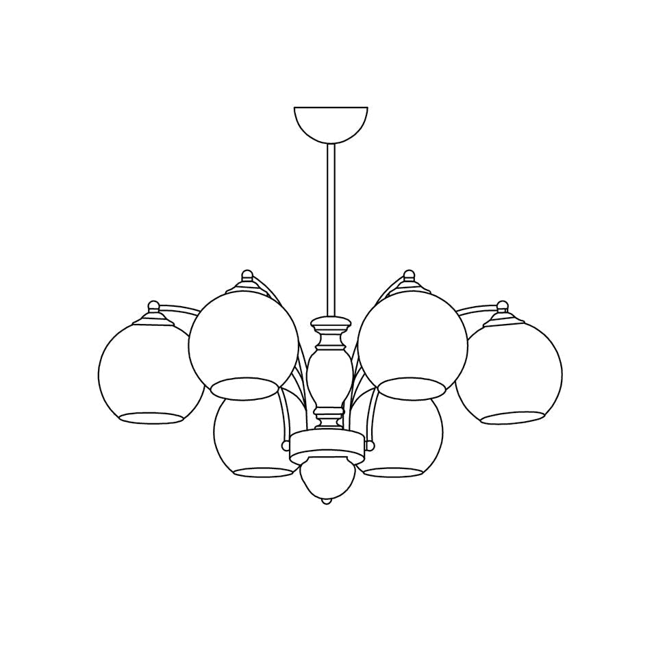 Viora Lustre Bois Verre Mid-Century