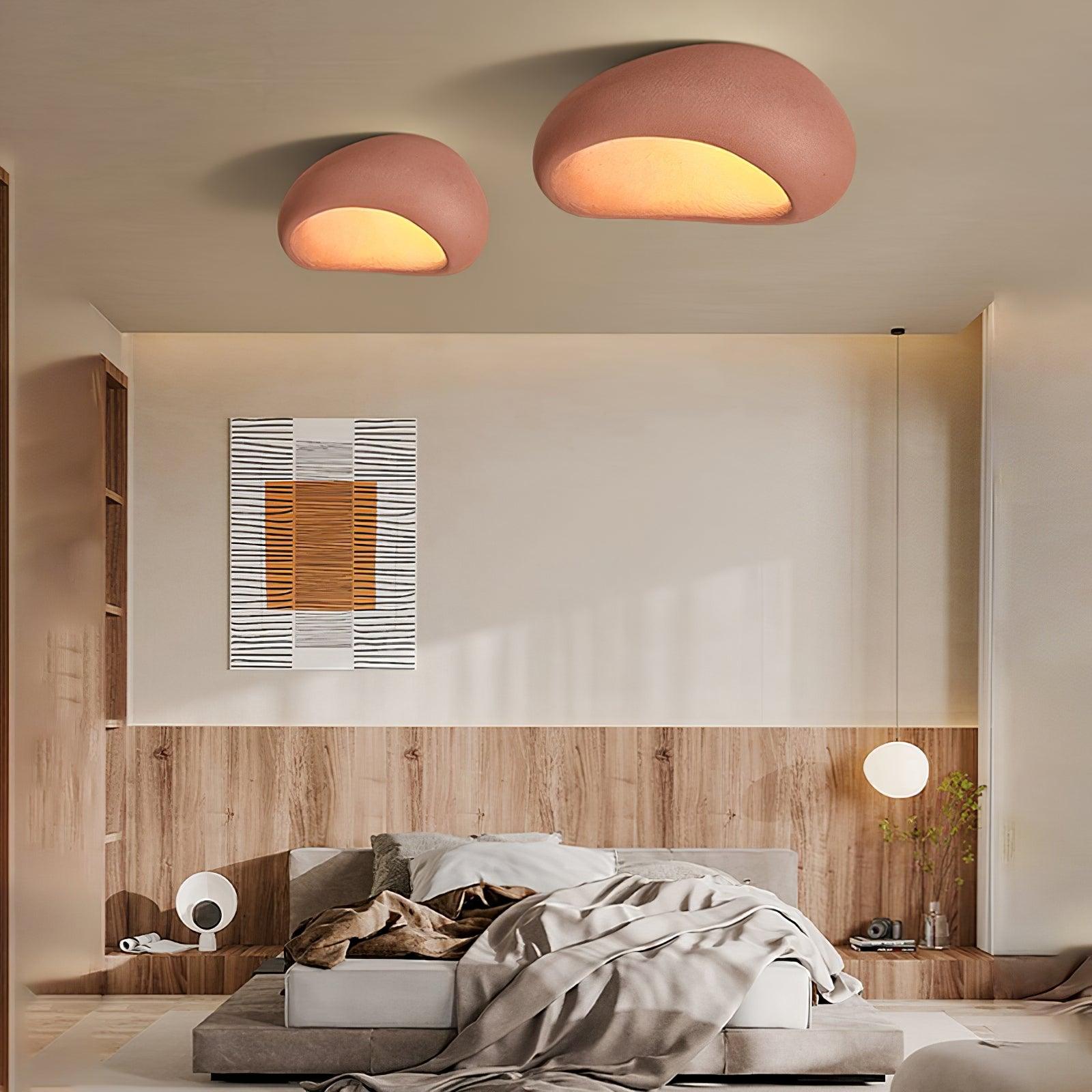 Solara Plafonnier avec Lune Japonaise Wabi-Sabi