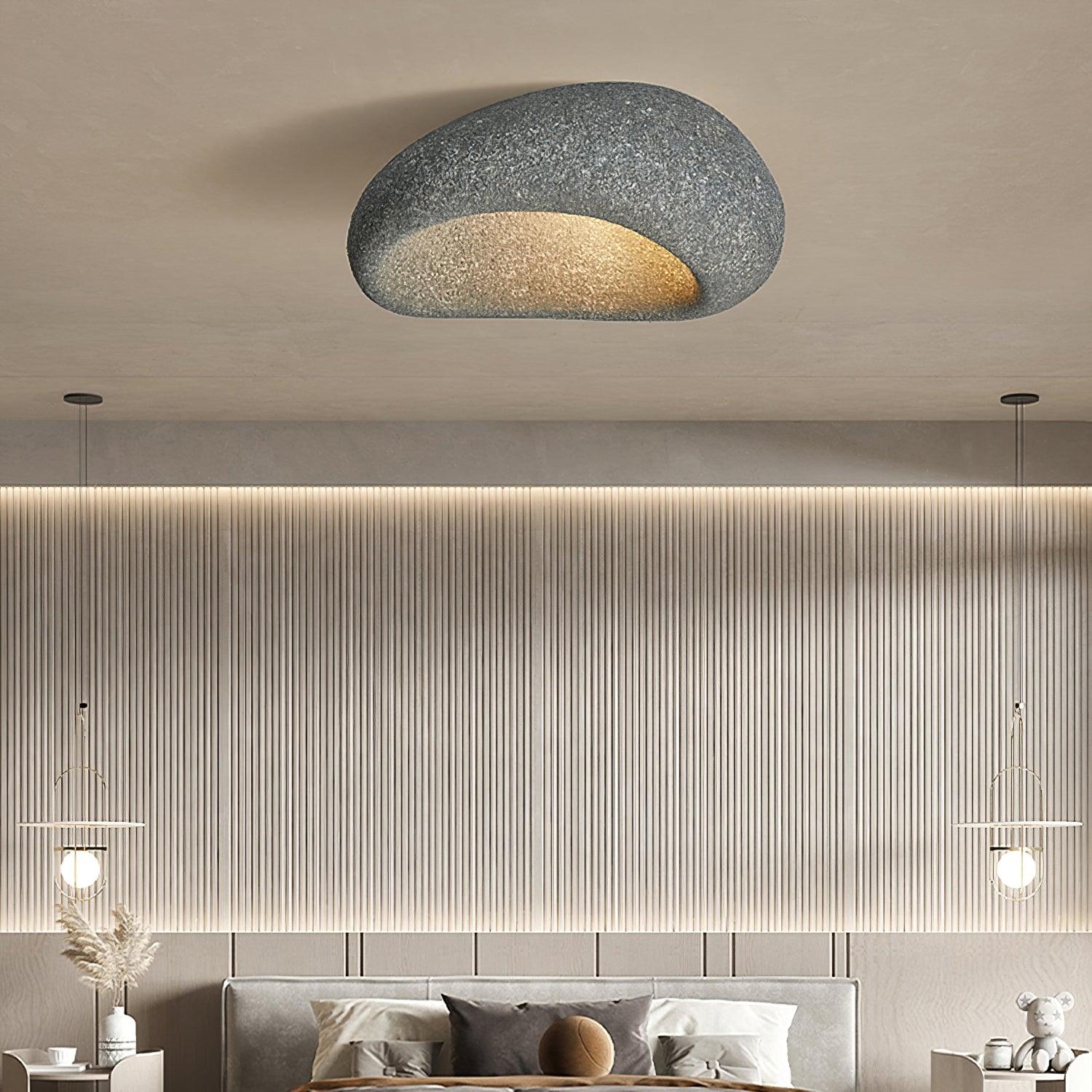 Solara Plafonnier avec Lune Japonaise Wabi-Sabi