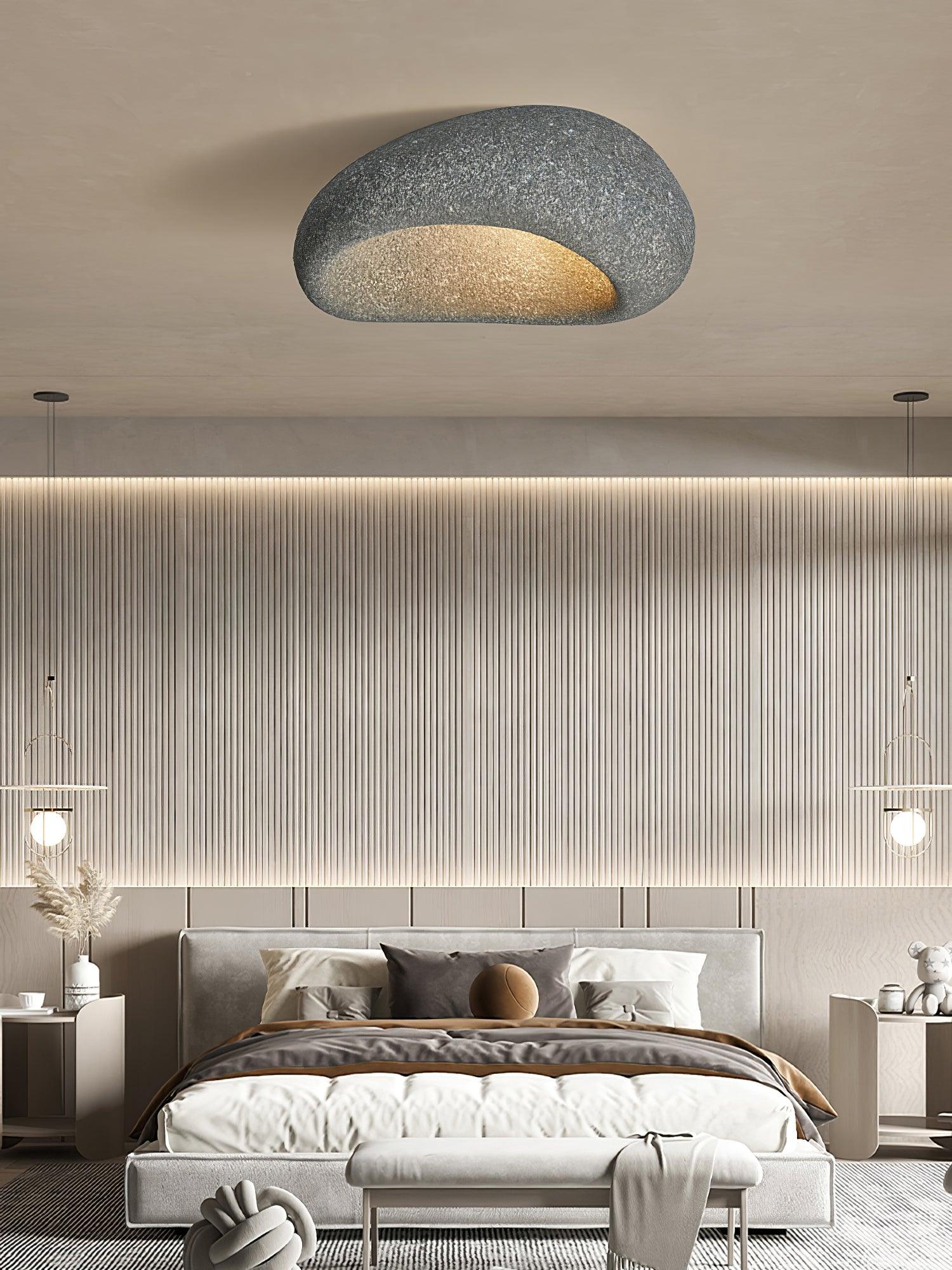 Solara Plafonnier avec Lune Japonaise Wabi-Sabi