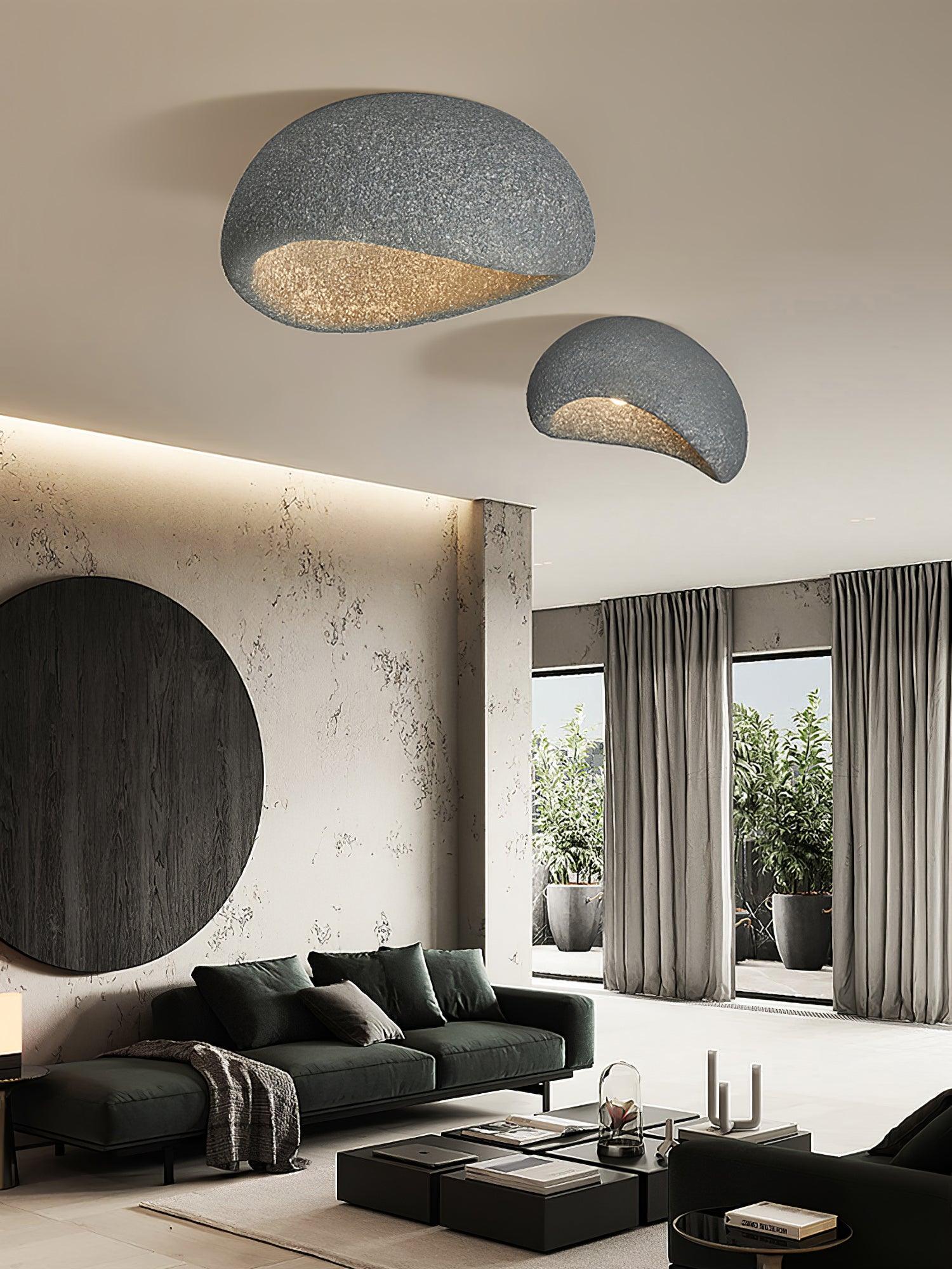 Solara Plafonnier avec Lune Japonaise Wabi-Sabi
