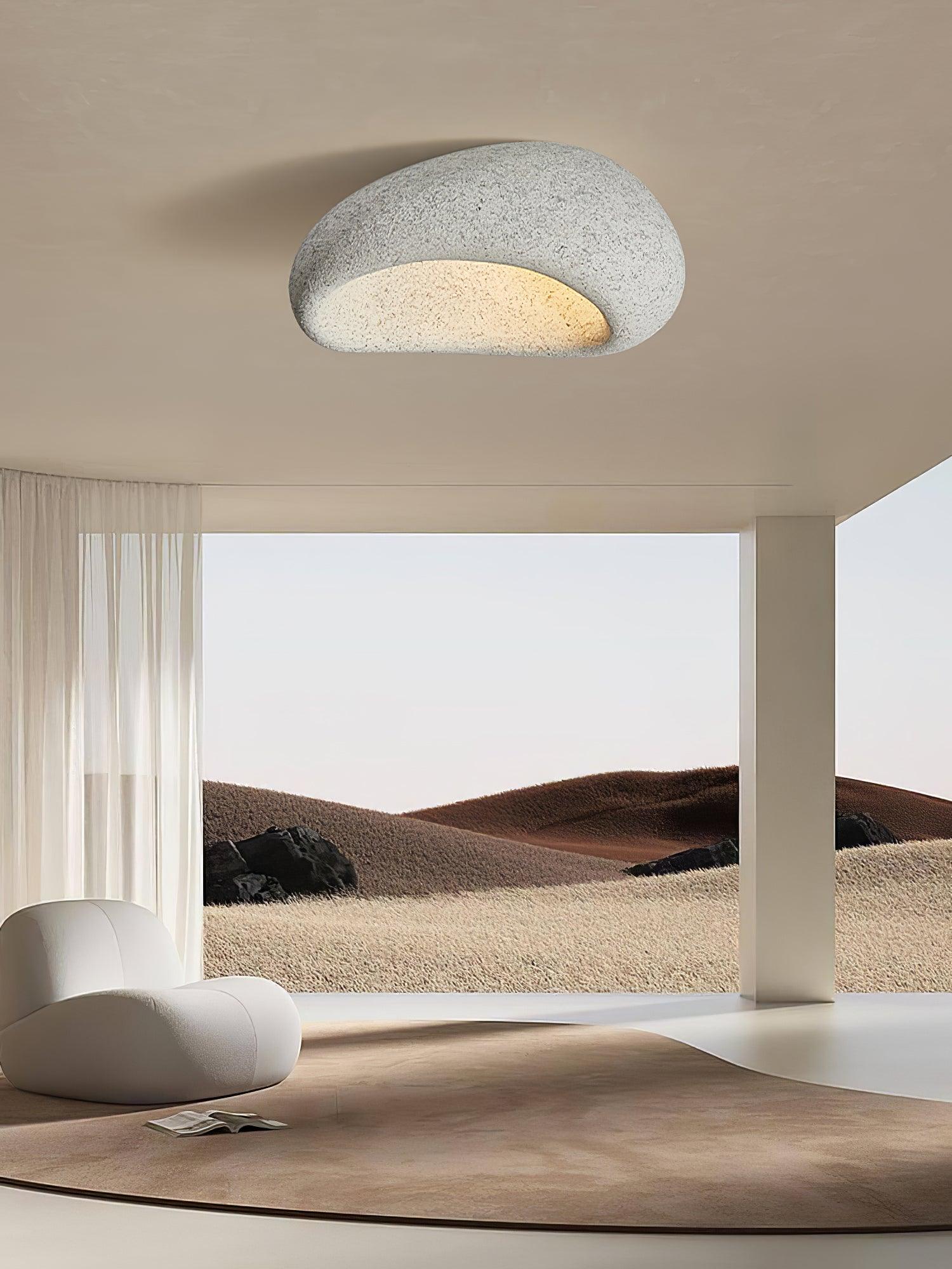 Solara Plafonnier avec Lune Japonaise Wabi-Sabi