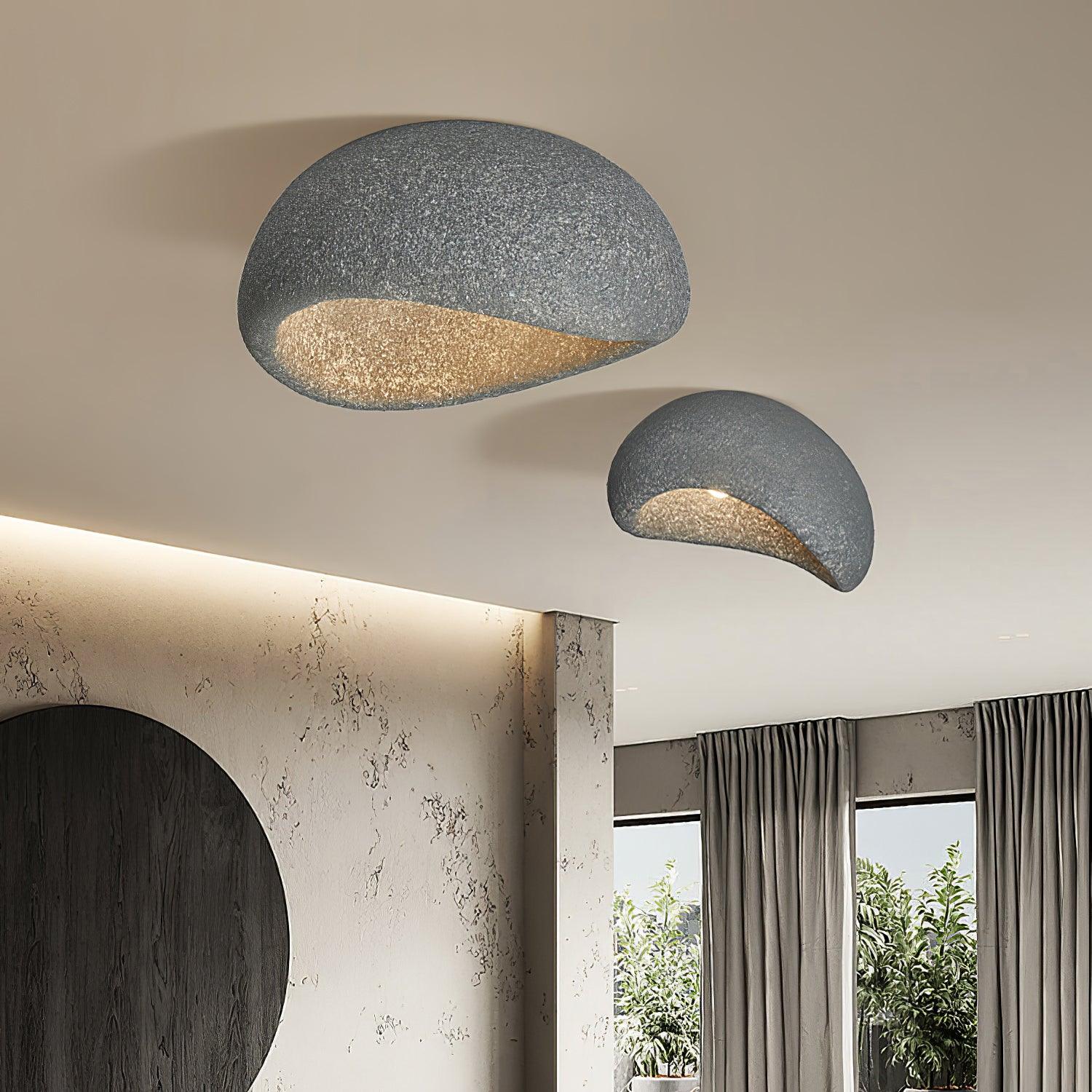 Solara Plafonnier avec Lune Japonaise Wabi-Sabi