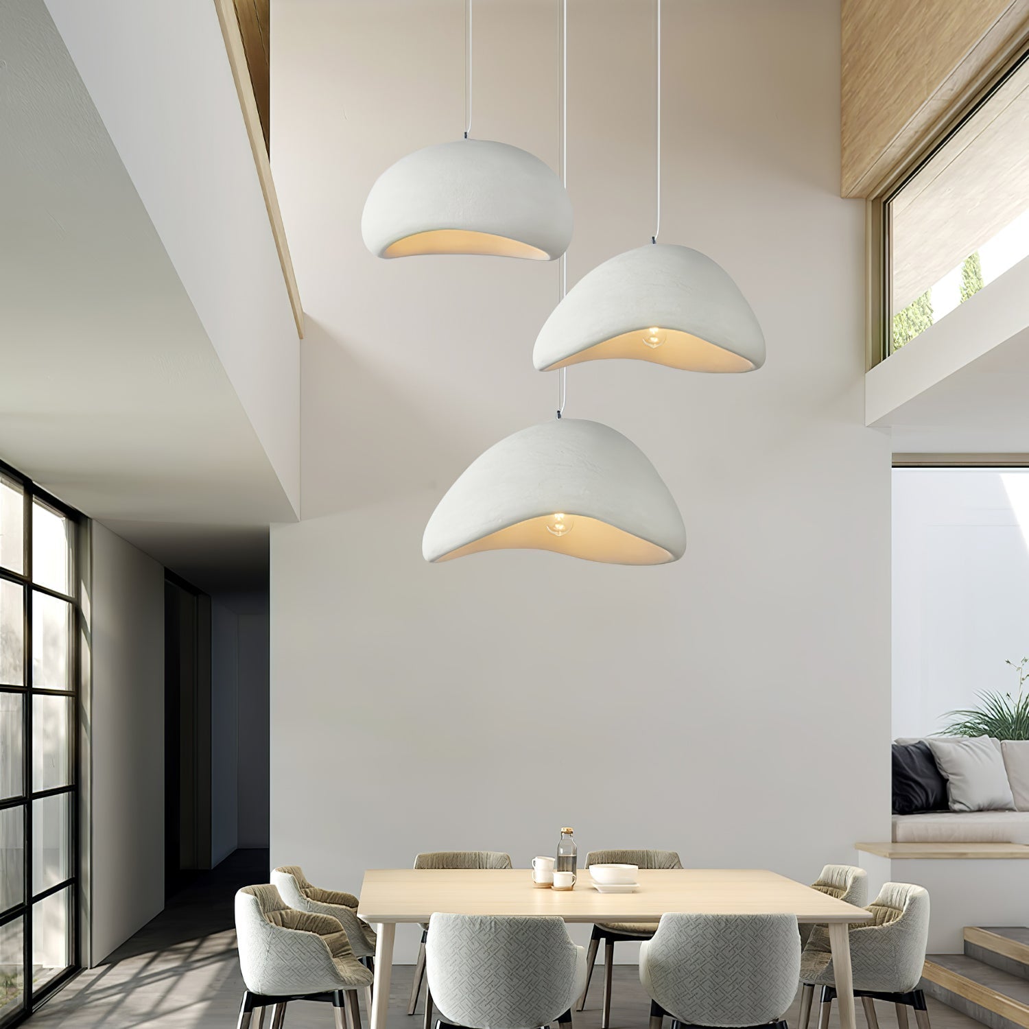 Lustra Suspension Lampe Nuage Blanc Minimaliste