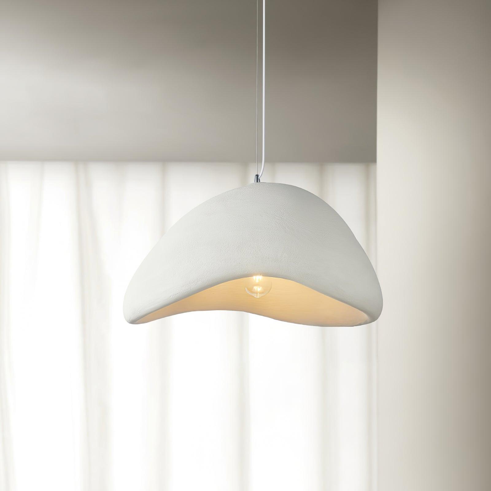 Suspension Organique Courbé Ombre Doux Texture Moderne Artistique