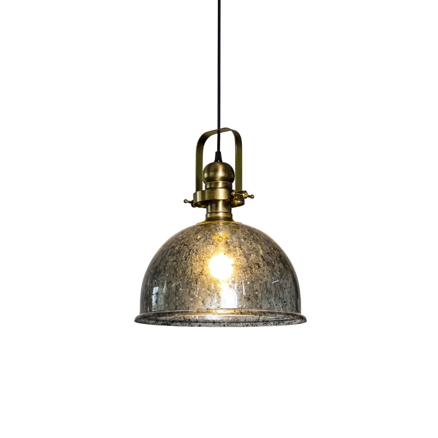 Ilvenel Suspension Bois Verre Industriel Vintage