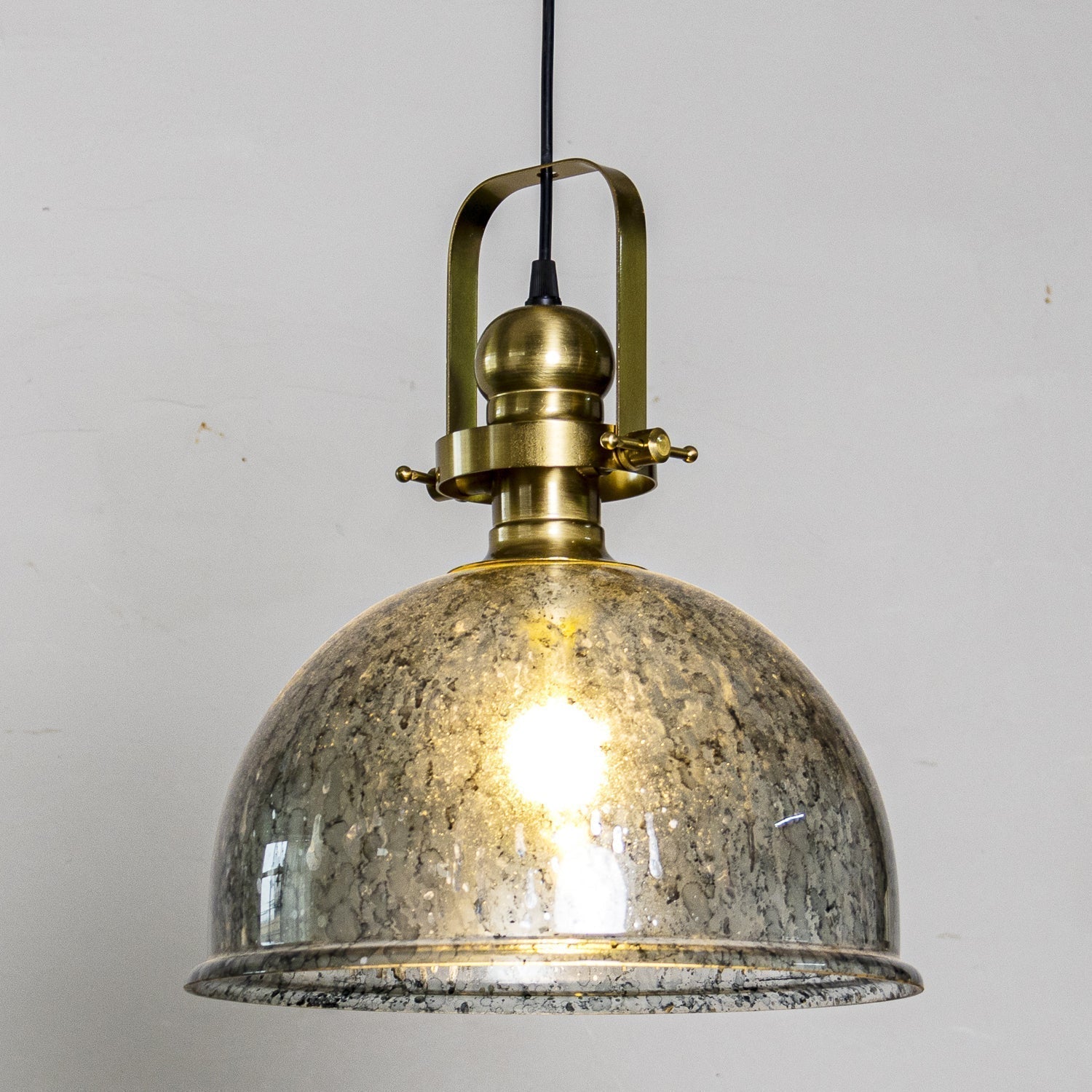 Ilvenel Suspension Bois Verre Industriel Vintage