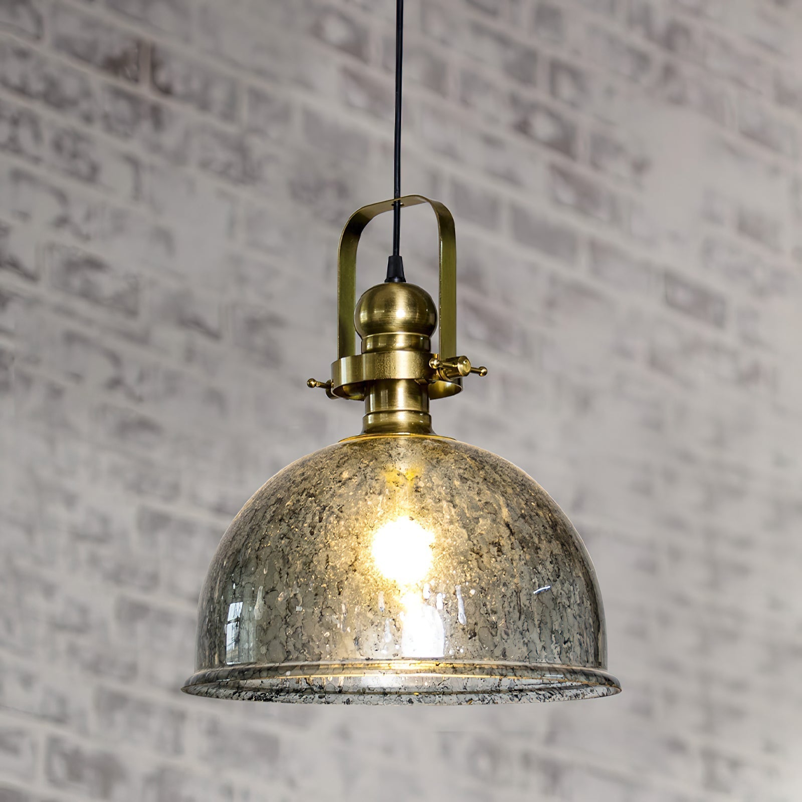 Ilvenel Suspension Bois Verre Industriel Vintage