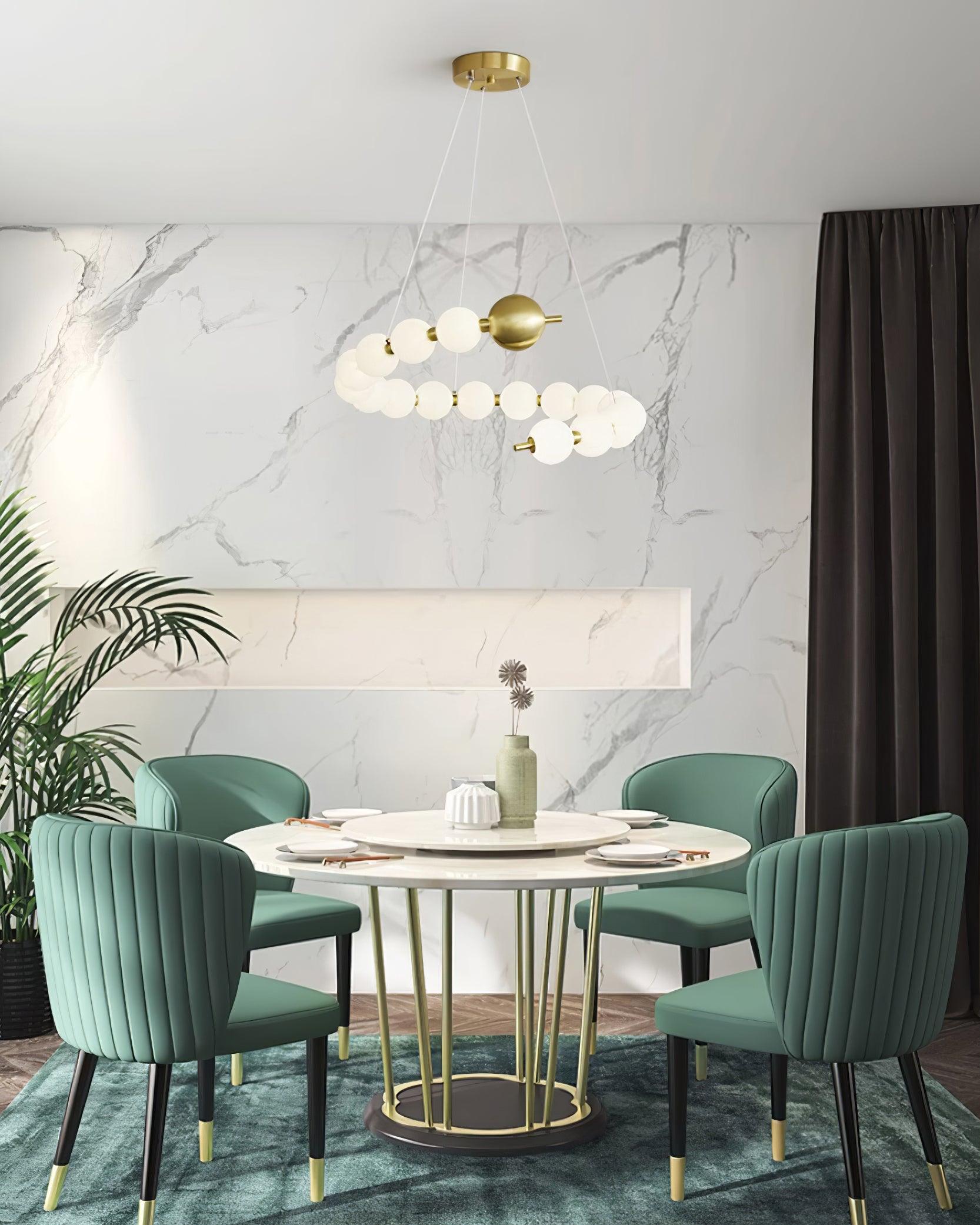 Lyra Lustre Moderne Sphères Acryliques