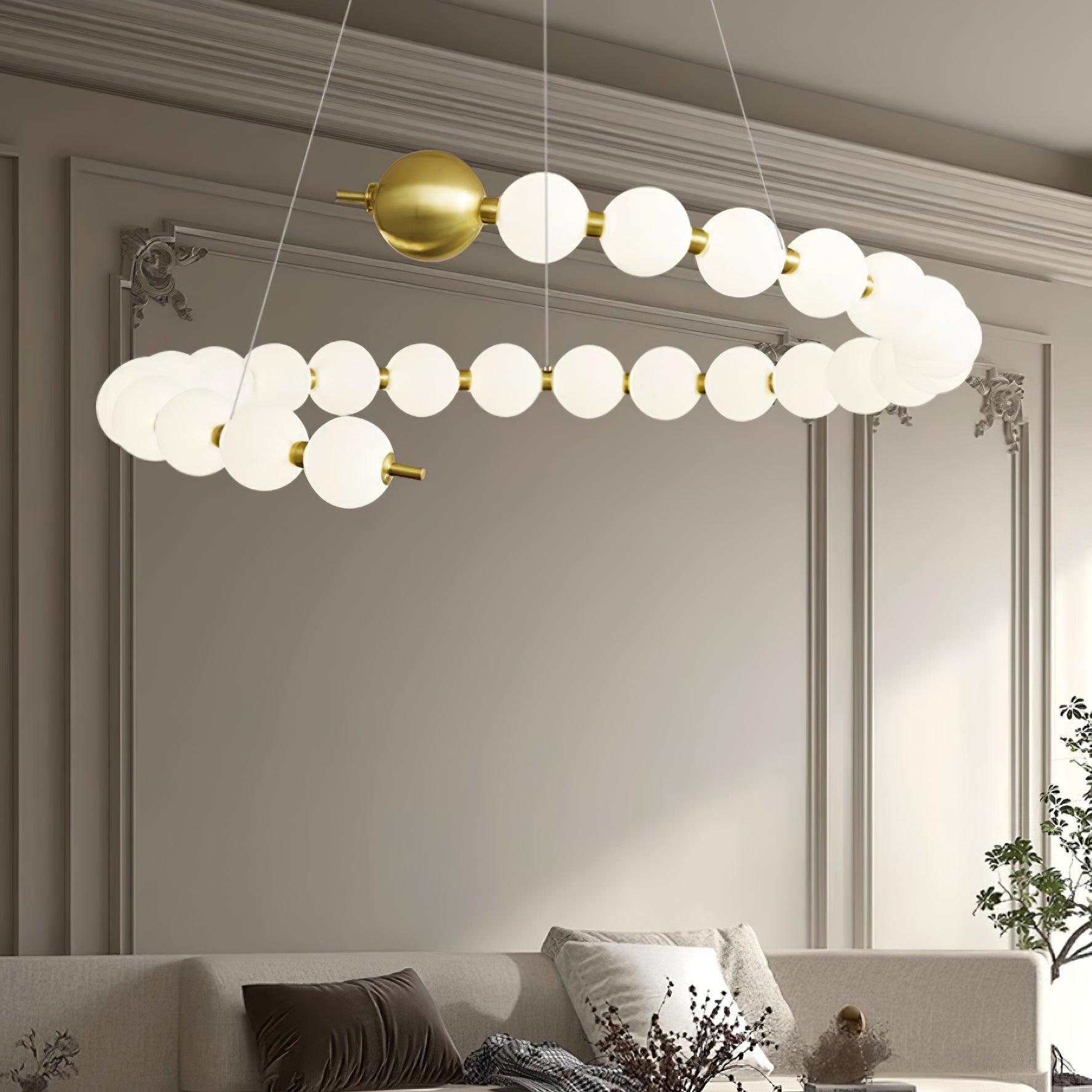 Lyra Lustre Moderne Sphères Acryliques