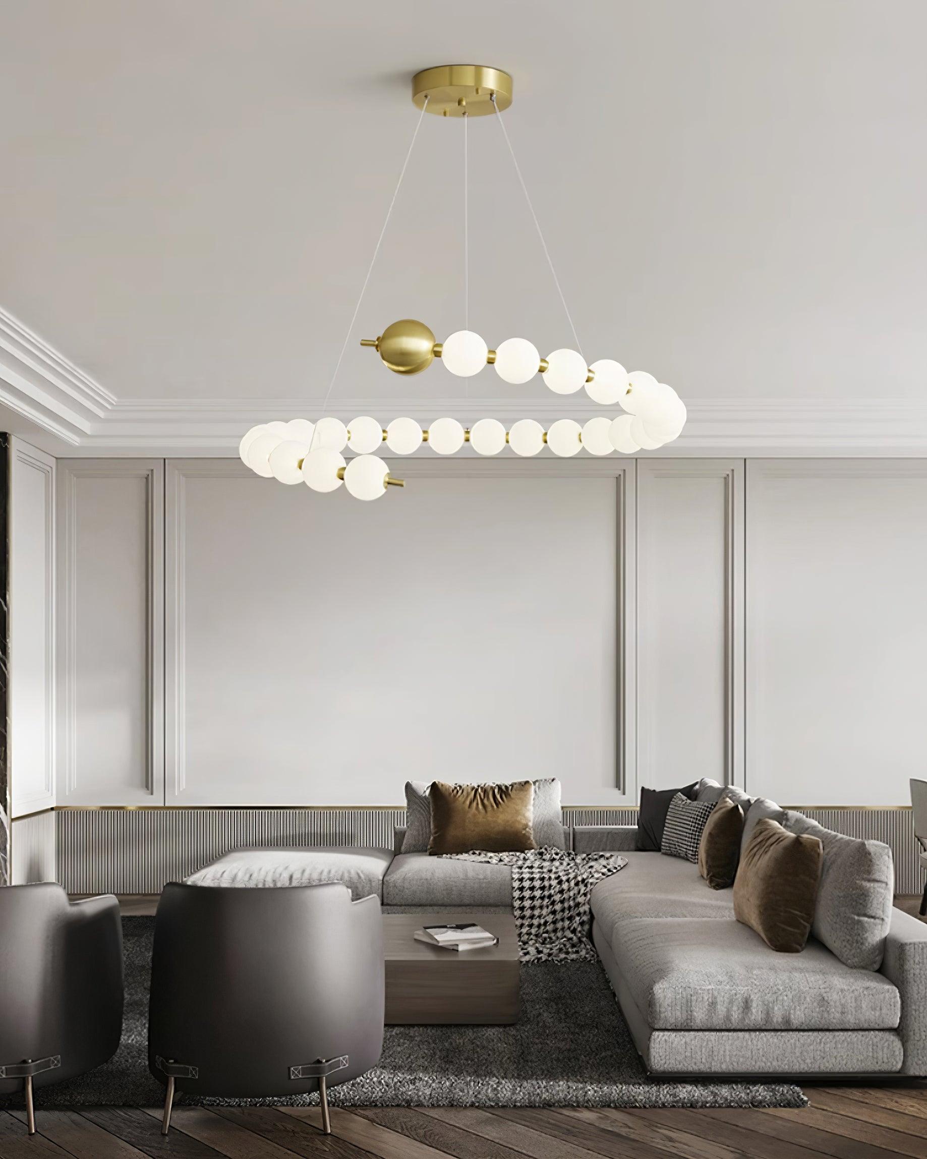 Lyra Lustre Moderne Sphères Acryliques