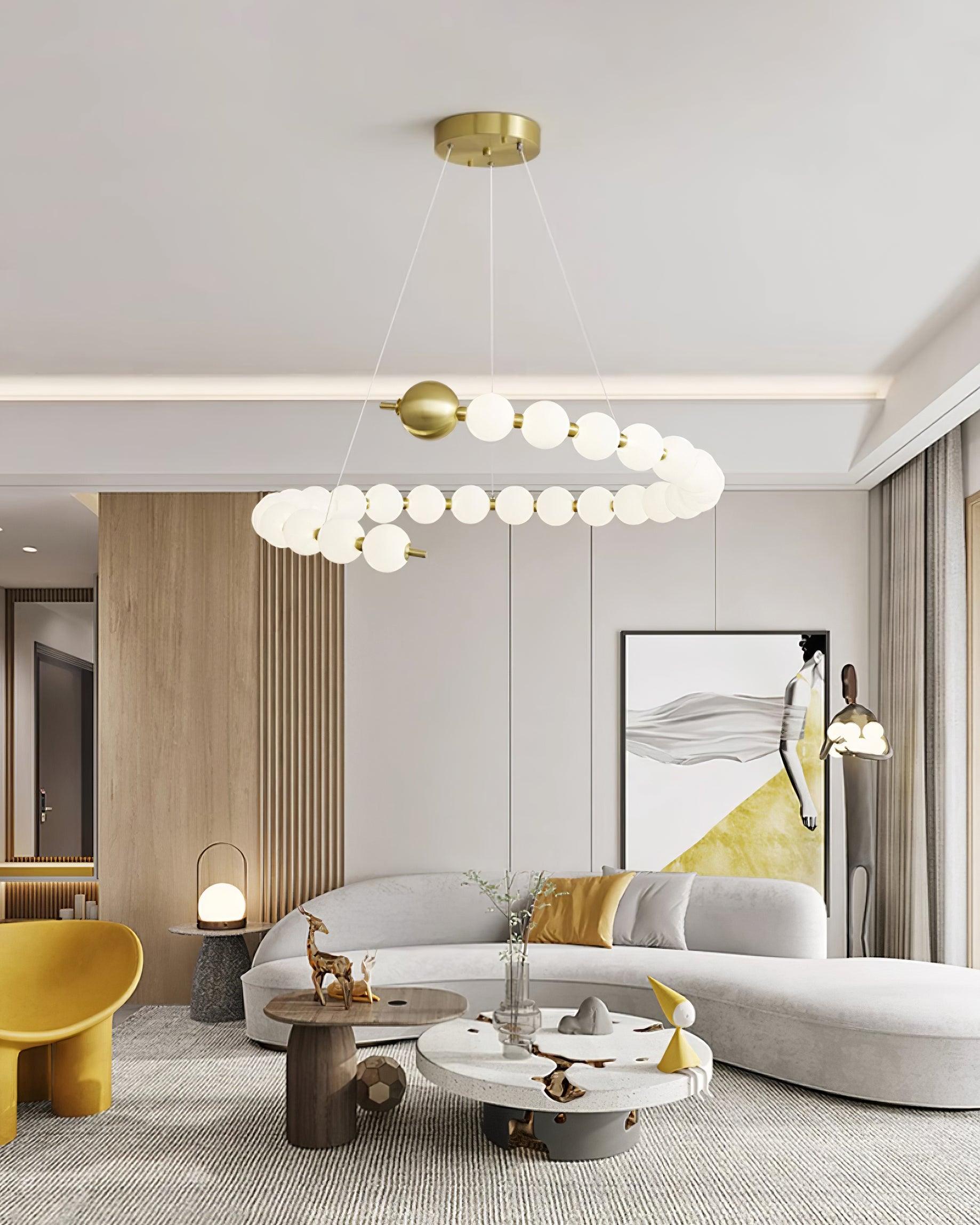 Lyra Lustre Moderne Sphères Acryliques