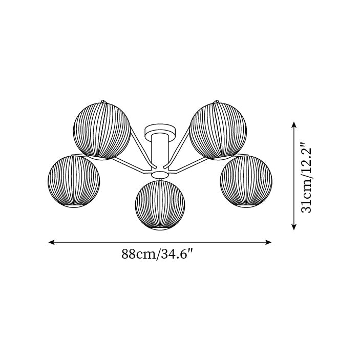 Luxor Plafonnier LED Globe Encastré