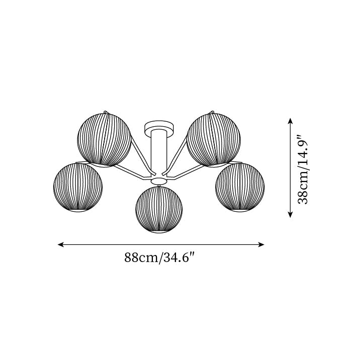 Luxor Plafonnier LED Globe Encastré