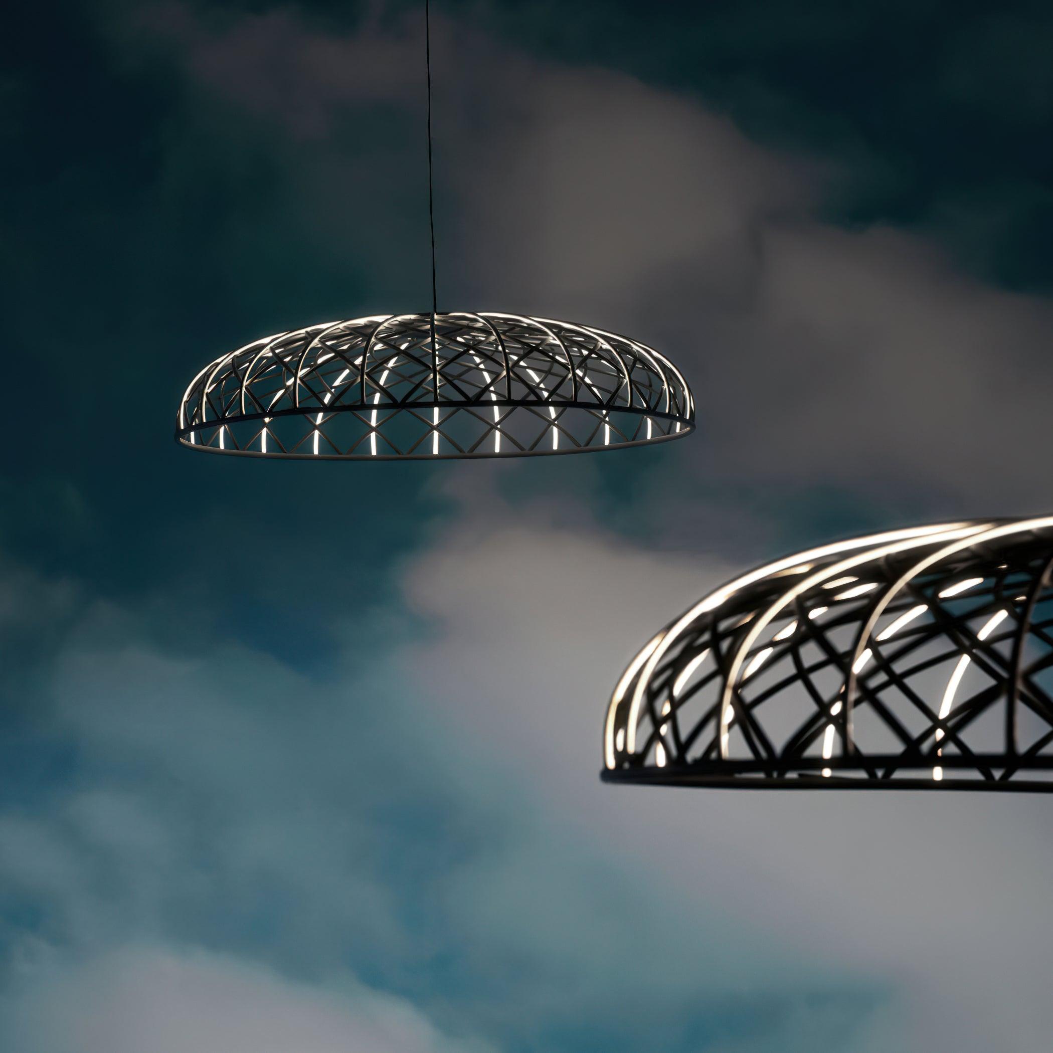 Fiona Suspension Réticulé Tressé Abat-jour Moderne