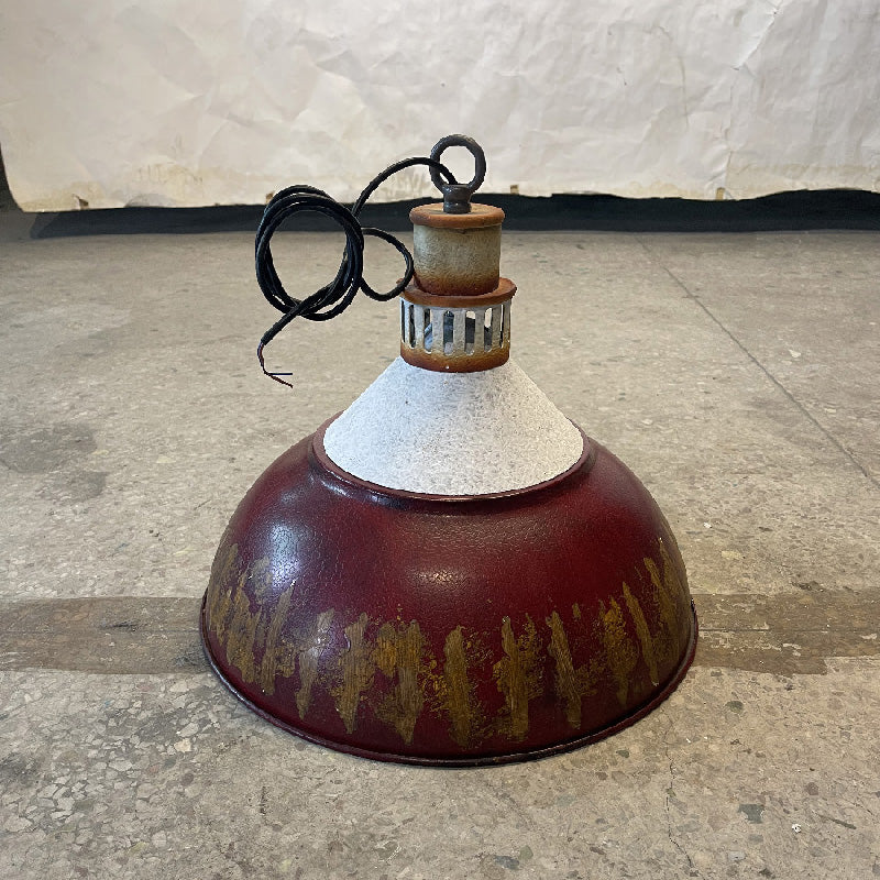 Avynor Suspension Métal Bleu Industriel Vintage