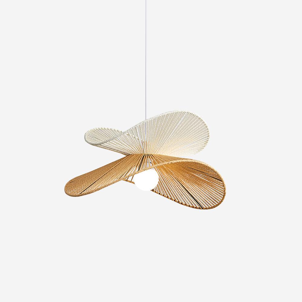 Suspension Tissé Chanvre Ombre Sculptural Naturel Moderne