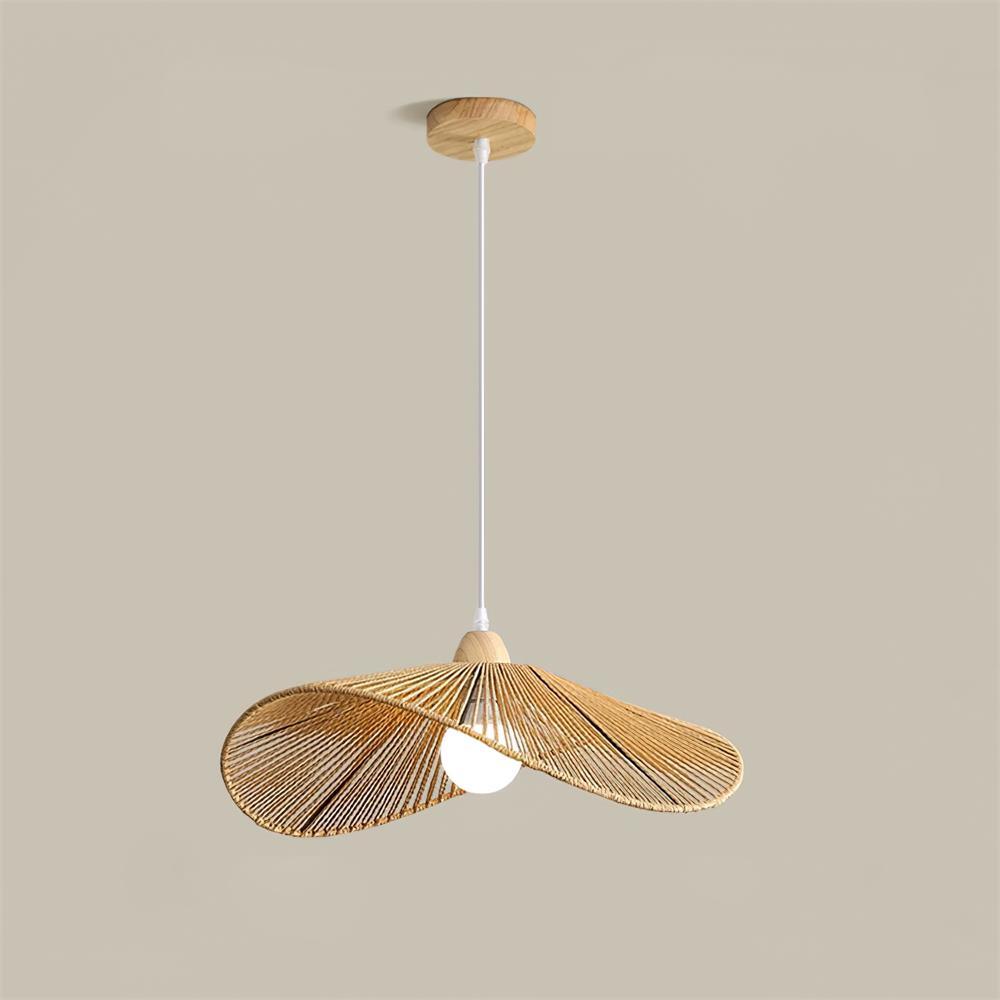 Suspension Tissé Chanvre Ombre Sculptural Naturel Moderne