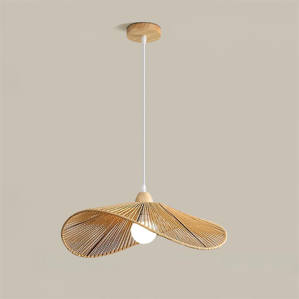 Suspension Tissé Chanvre Ombre Sculptural Naturel Moderne