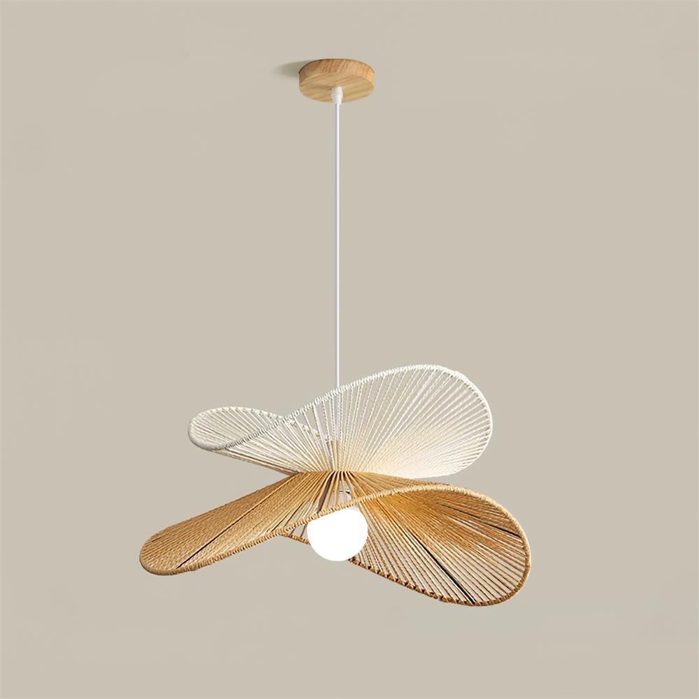 Suspension Tissé Chanvre Ombre Sculptural Naturel Moderne