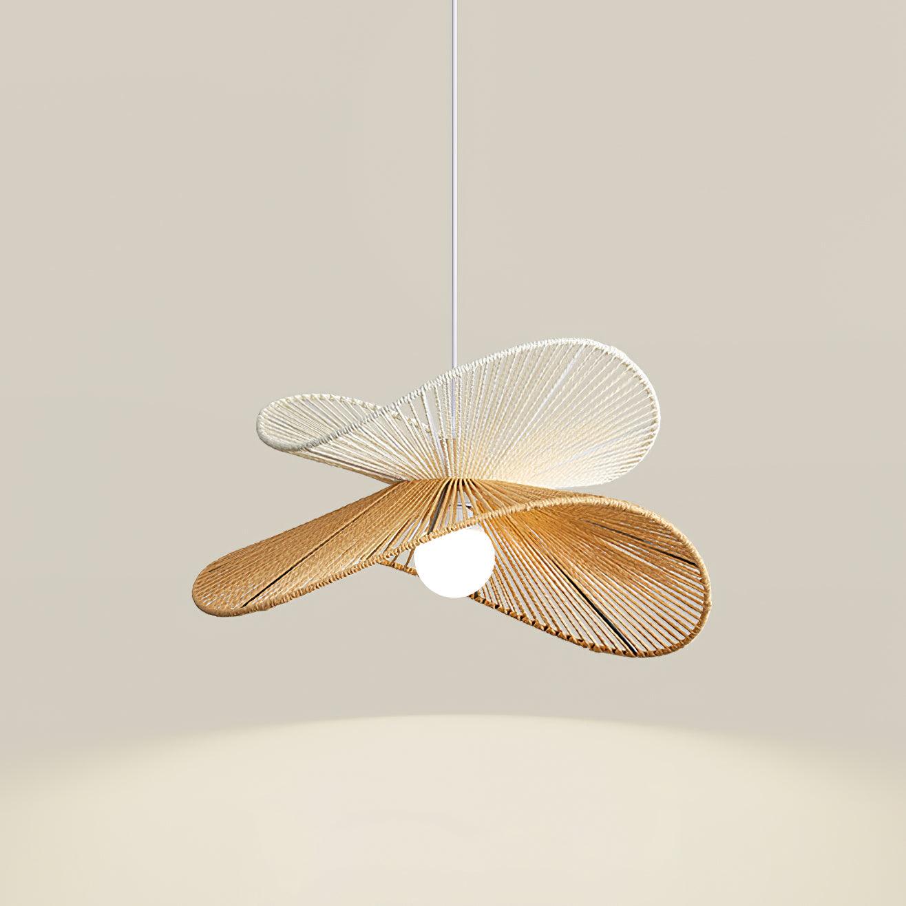Suspension Tissé Chanvre Ombre Sculptural Naturel Moderne