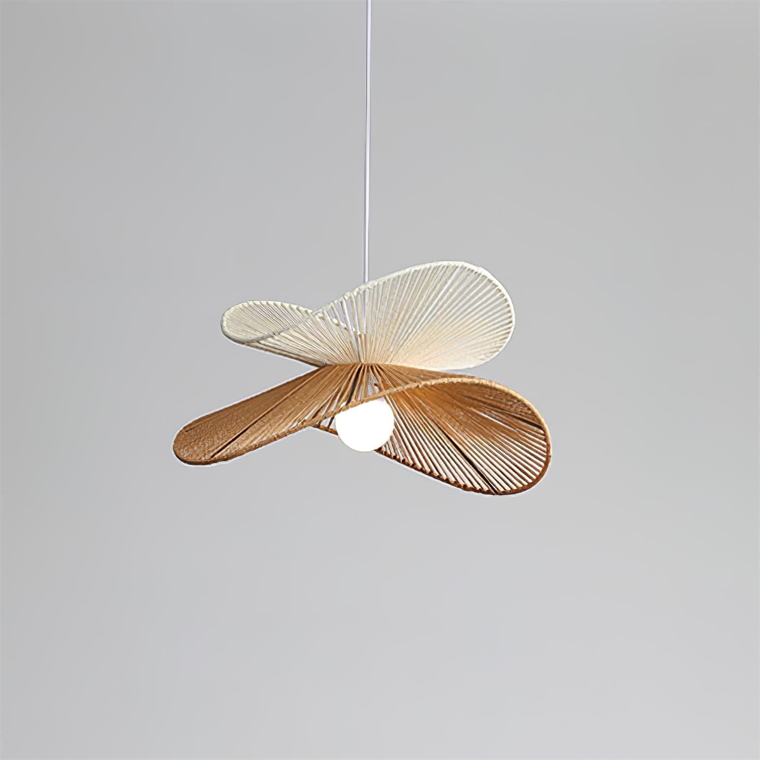 Suspension Tissé Chanvre Ombre Sculptural Naturel Moderne