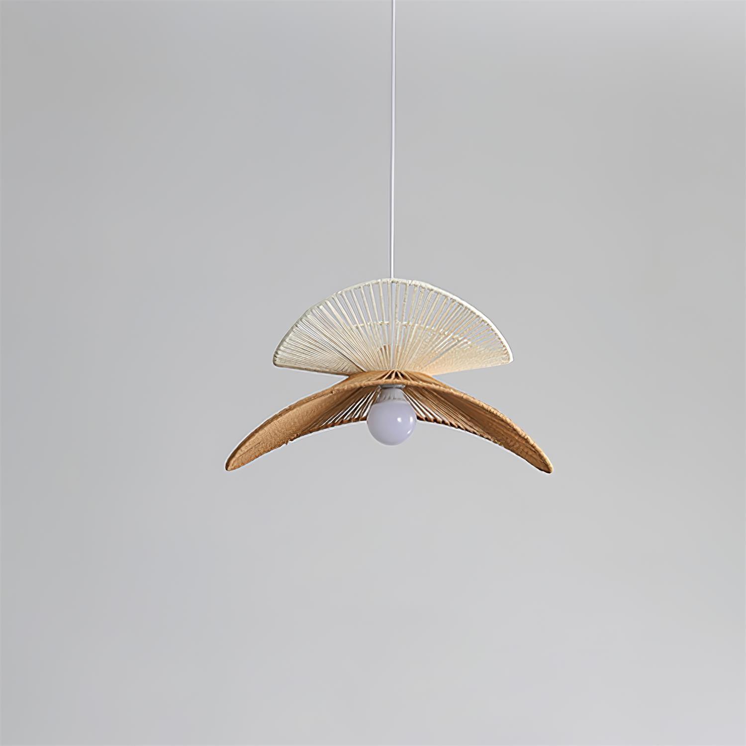 Suspension Tissé Chanvre Ombre Sculptural Naturel Moderne