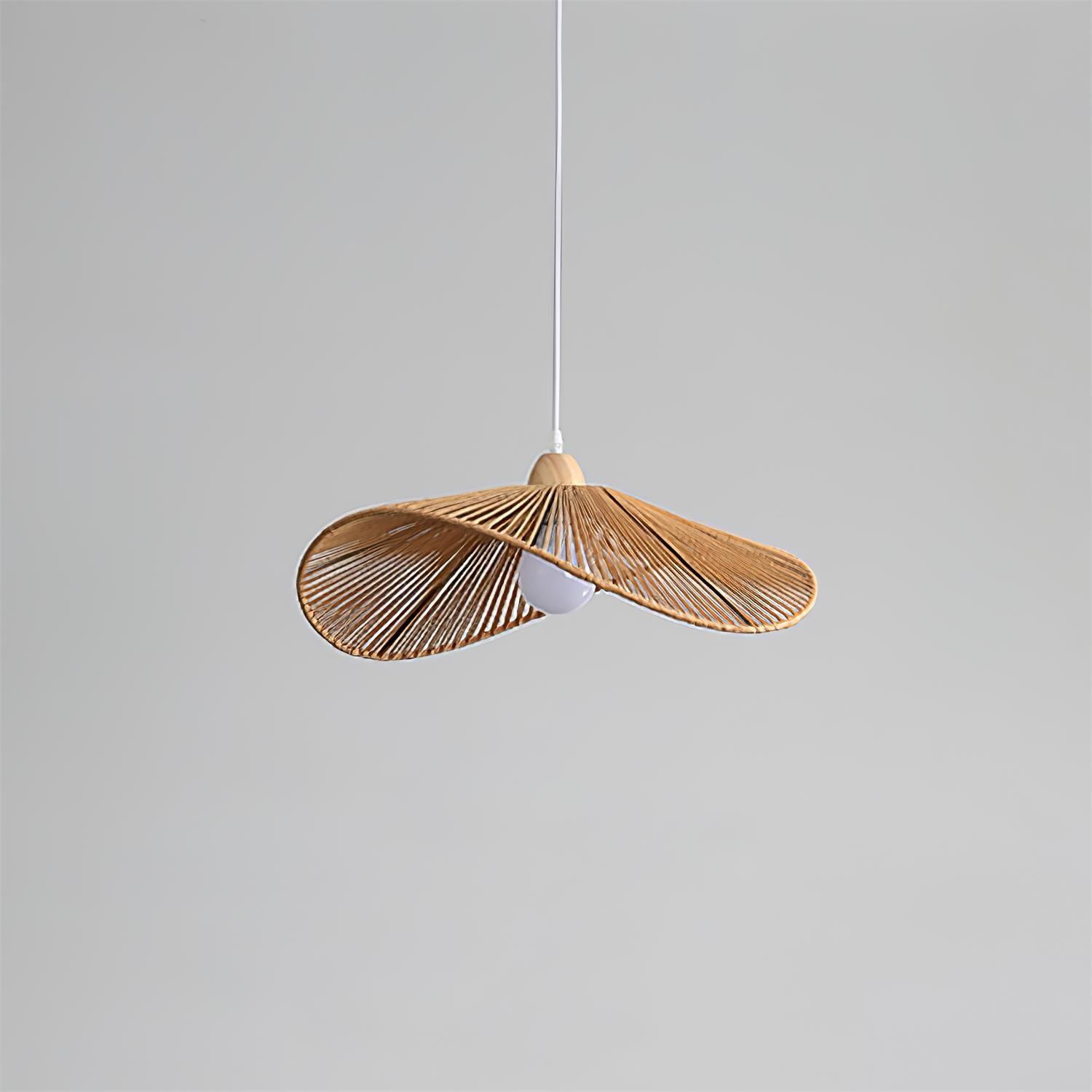 Suspension Tissé Chanvre Ombre Sculptural Naturel Moderne