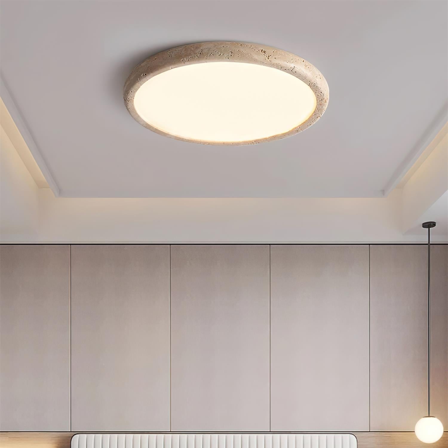 Lunaro Plafonnier Minimaliste Travertin