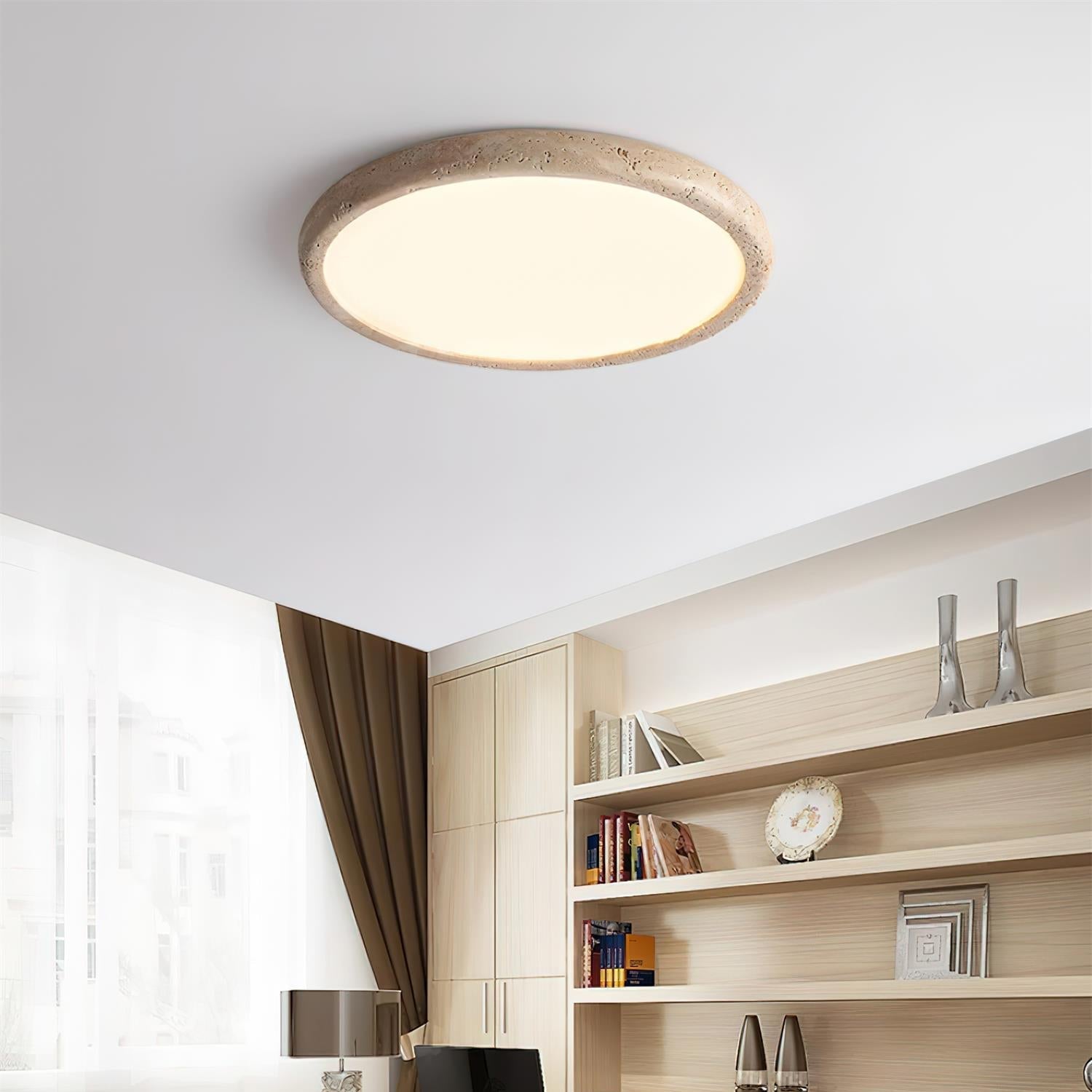 Lunaro Plafonnier Minimaliste Travertin