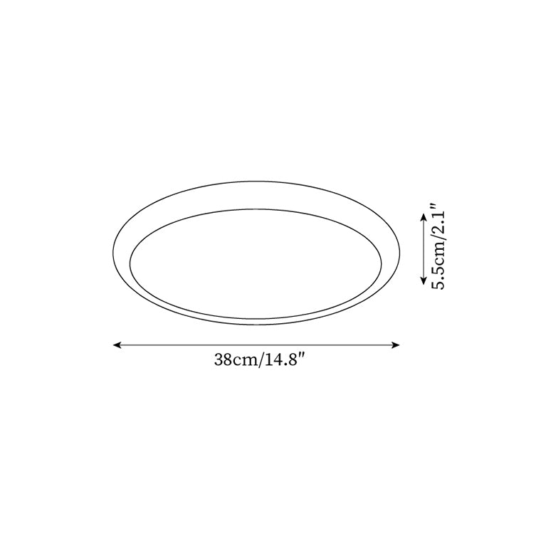 Lunaro Plafonnier Minimaliste Travertin
