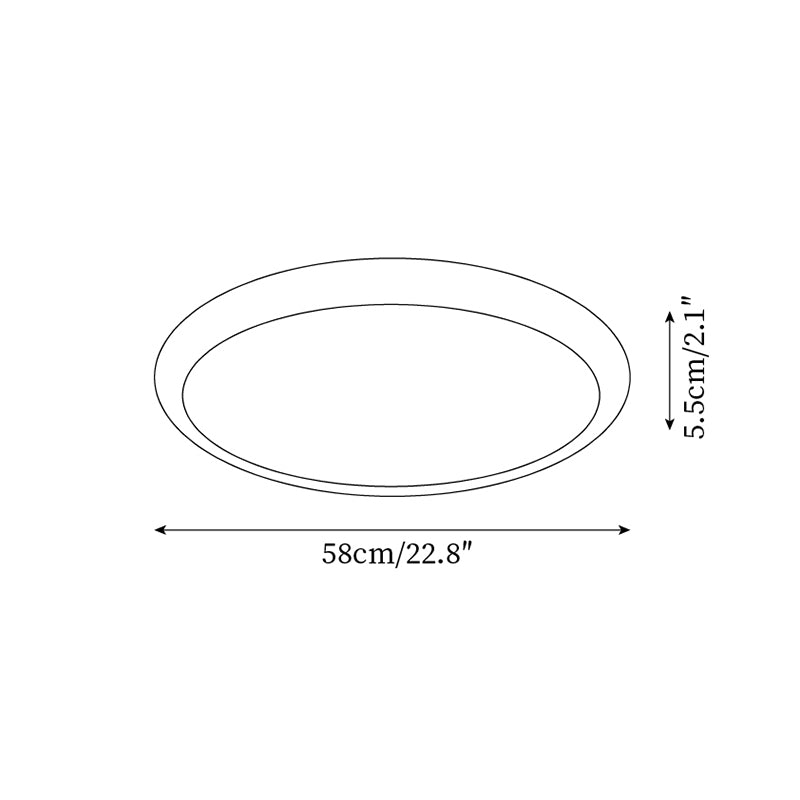 Lunaro Plafonnier Minimaliste Travertin