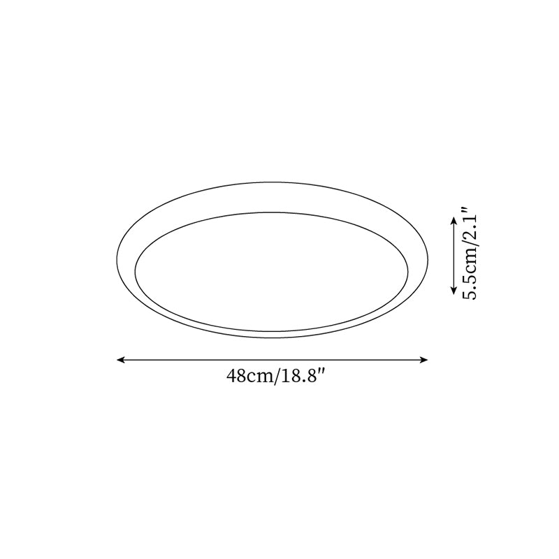 Lunaro Plafonnier Minimaliste Travertin