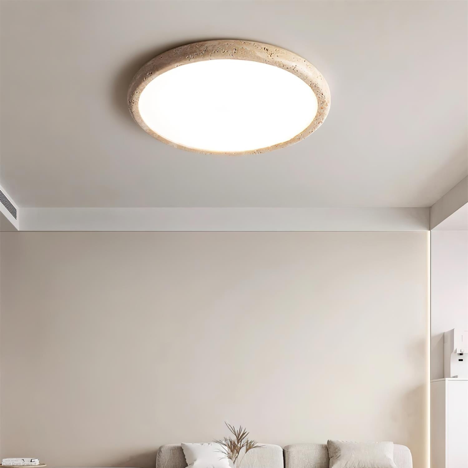 Lunaro Plafonnier Minimaliste Travertin