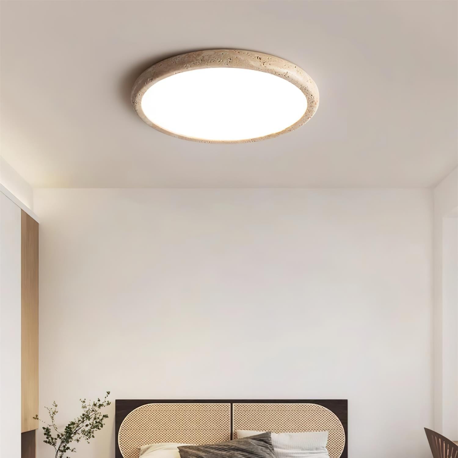 Lunaro Plafonnier Minimaliste Travertin