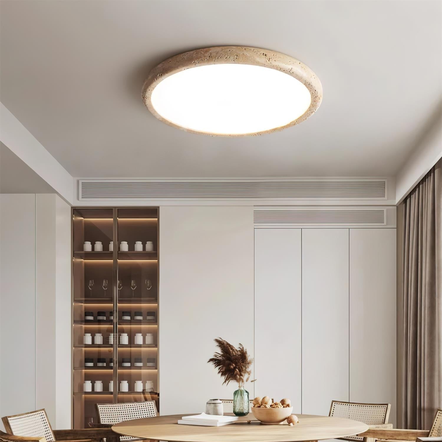 Lunaro Plafonnier Minimaliste Travertin