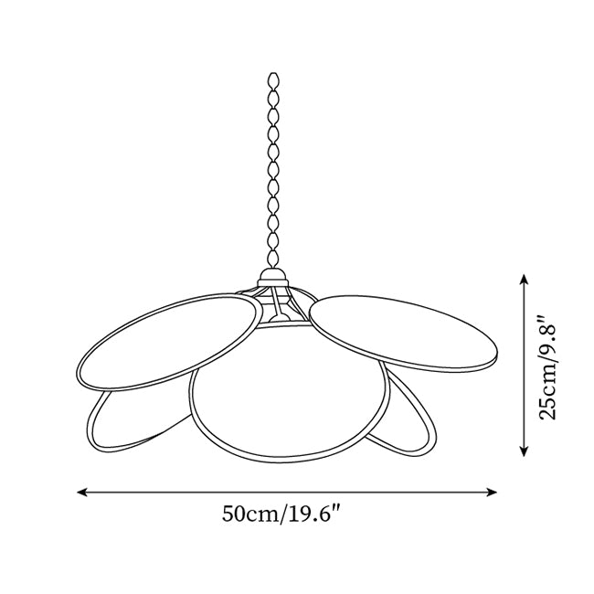 Kloe Suspension Pétale Rotin Organique Bohème