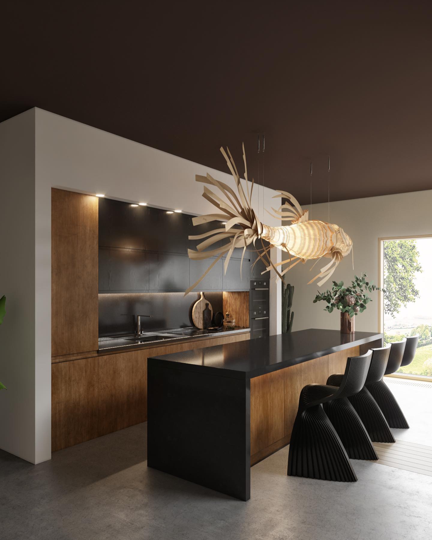 Ivsolara Lustre Métal Bois Créativité Individuelle