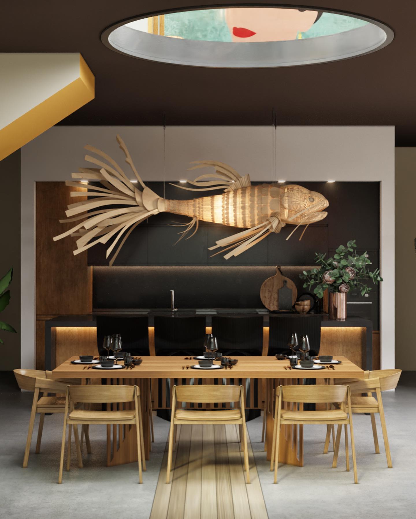 Ivsolara Lustre Métal Bois Créativité Individuelle